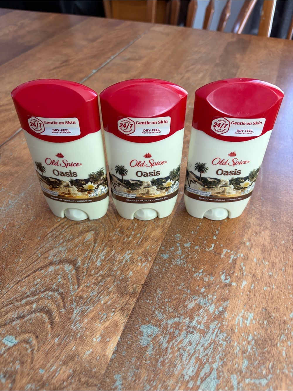 Old Spice Oasis anti-/Deodorant new lot of 3